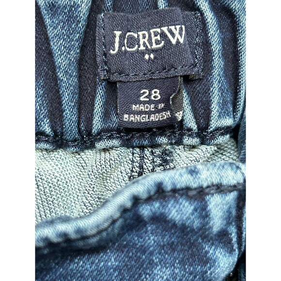 J.Crew Womens Elastic Waist Denim Jogger Pants Size 28 Gathered Ankles Soft - Picture 5 of 5